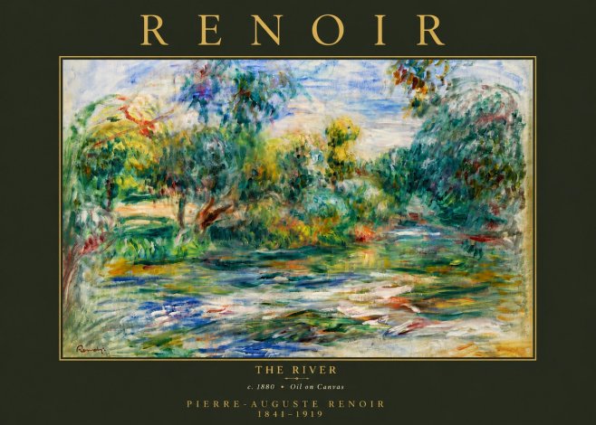 Renoir The River No6 - Juliste