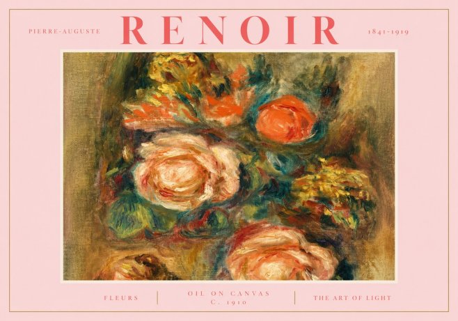 Renoir Fleurs No2 - Juliste