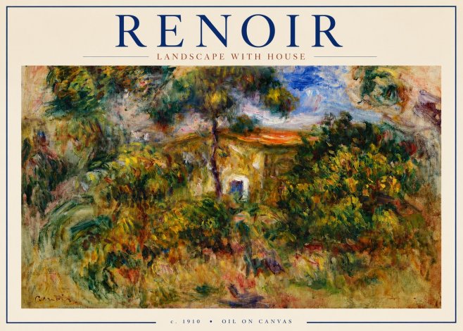 Renoir Landscape with House I No3 - Juliste
