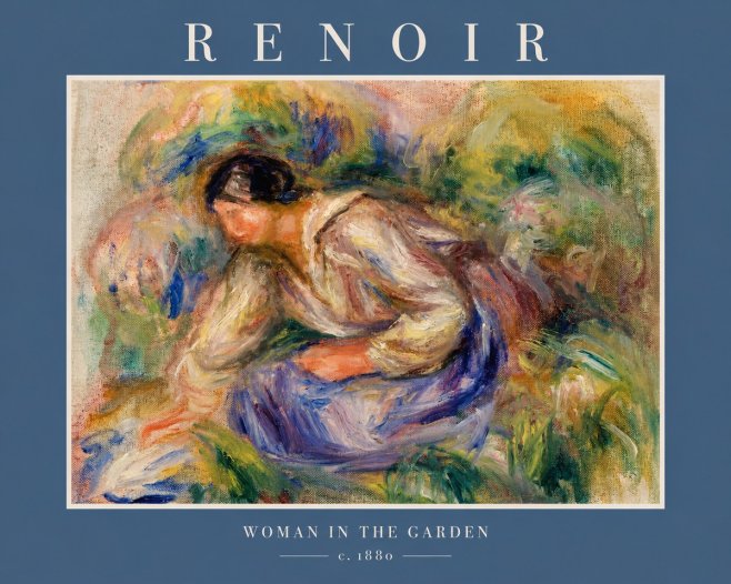 Renoir Woman in the Garden No2 - Juliste