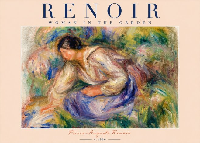 Renoir Woman in the Garden No4 - Juliste
