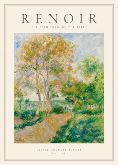 Renoir The Path Through the Trees No1 - Juliste
