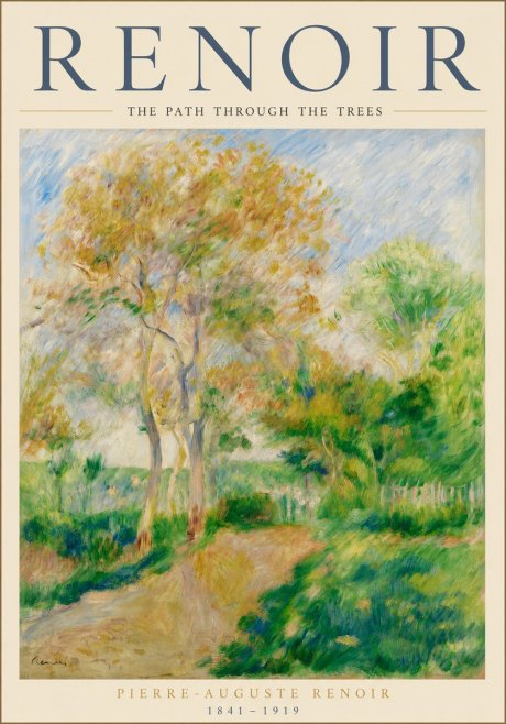 Renoir The Path Through the Trees No3 - Juliste