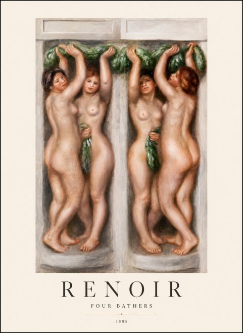 Renoir Four Bathers No1 - Juliste