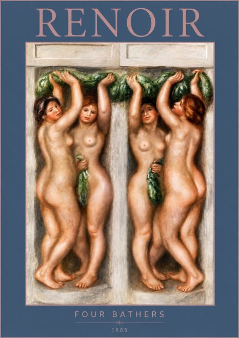 Renoir Four Bathers No3 - Juliste