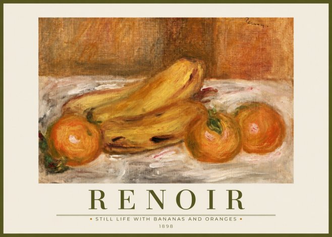 Renoir Still Life with Bananas and Oranges No2 - Juliste