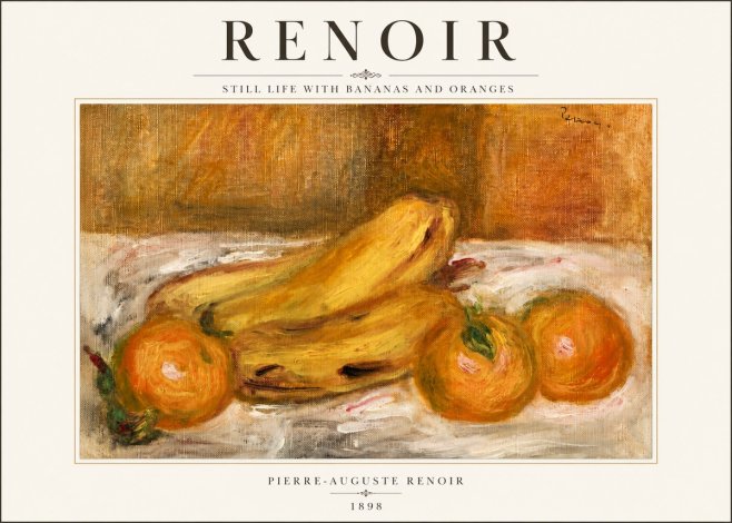 Renoir Still Life with Bananas and Oranges No3 - Juliste