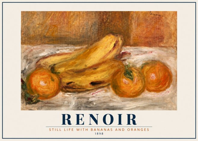 Renoir Still Life with Bananas and Oranges No5 - Juliste