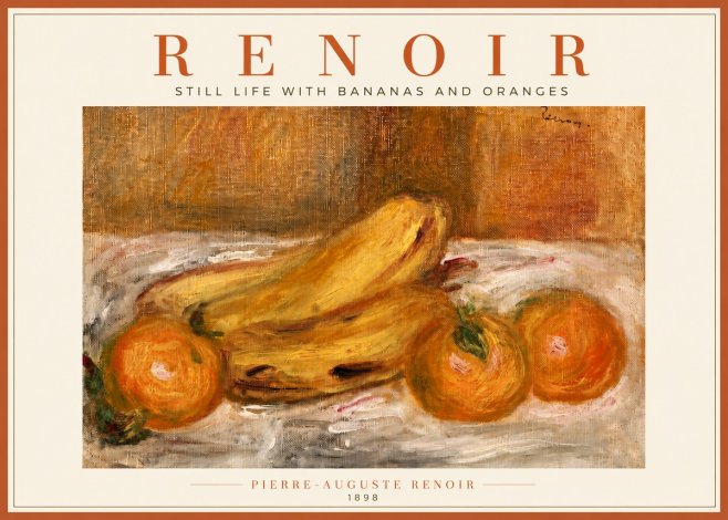 Renoir Still Life with Bananas and Oranges No6 - Juliste