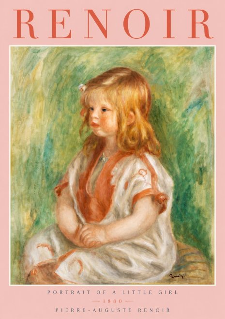 Renoir Portrait of a Little Girl No2 - Juliste