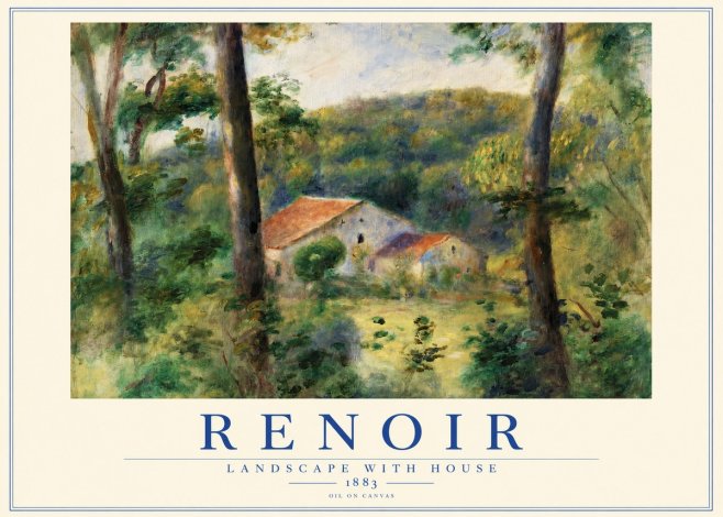 Renoir Landscape with House II No2 - Juliste