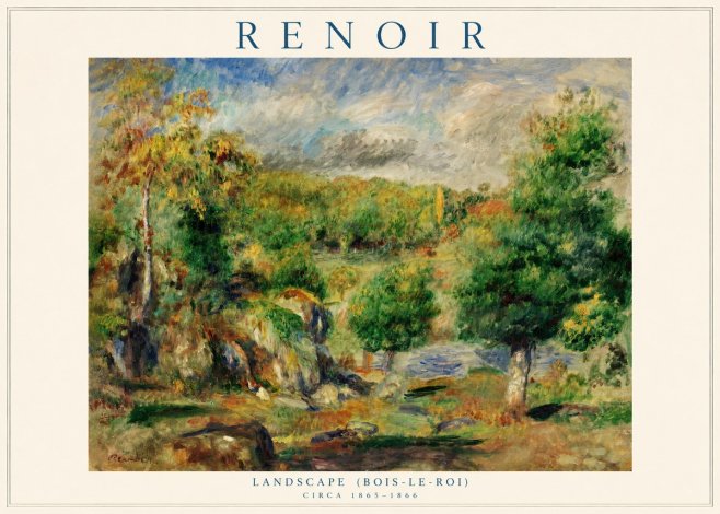 Renoir Landscape (Bois-le-roi) No1 - Juliste