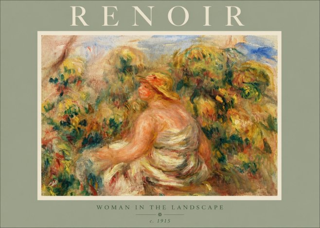 Renoir Woman in a Garden (Study) No3 - Juliste