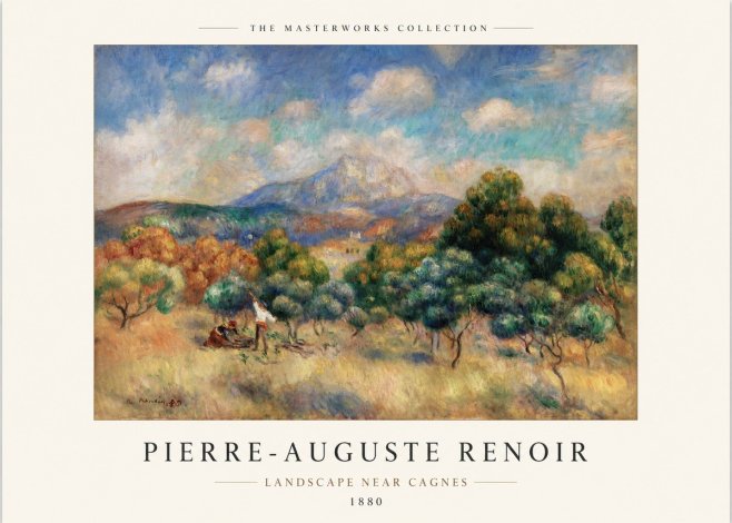 Renoir Landscape Near Cagnes I No1 - Juliste