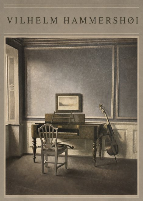 Vilhelm Hammershøi Interior with a Piano and a Cello No3 - Juliste
