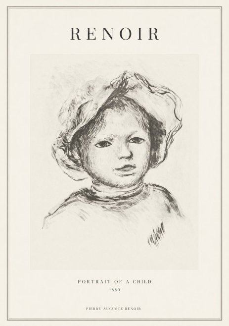 Renoir Portrait of a Child II No1 - Juliste