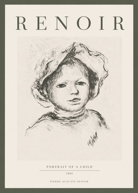 Renoir Portrait of a Child II No3 - Juliste