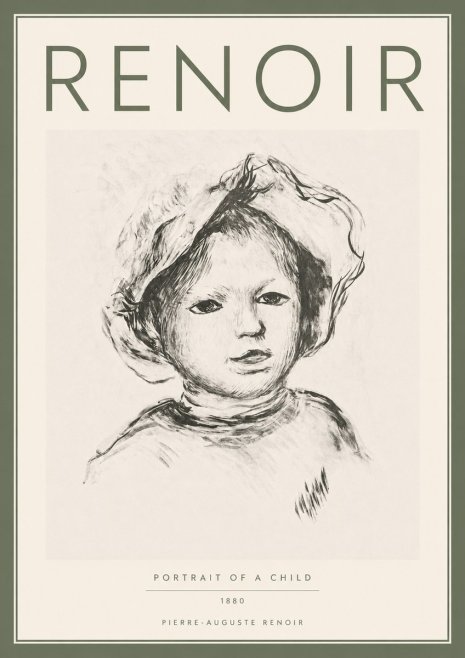 Renoir Portrait of a Child II No5 - Juliste