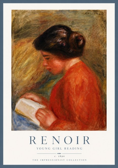 Renoir Young Girl Reading I No5 - Juliste
