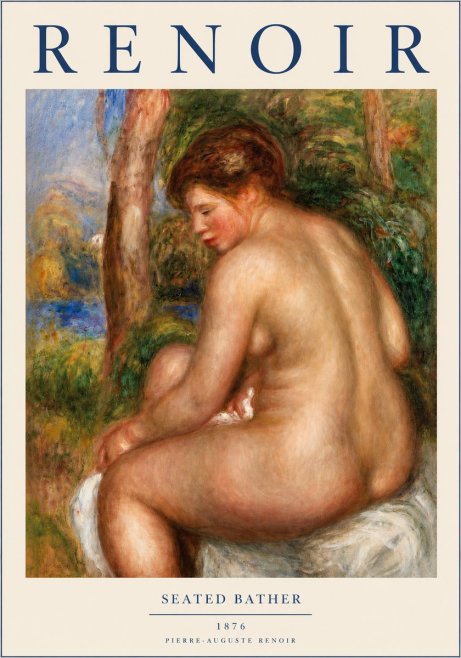 Renoir Seated Bather No3 - Juliste