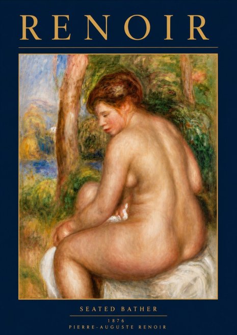 Renoir Seated Bather No5 - Juliste