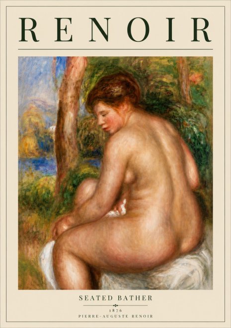Renoir Seated Bather No6 - Juliste