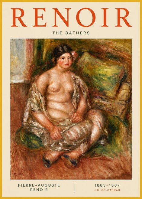 Renoir Seated Nude No3 - Juliste