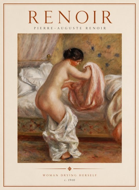 Renoir Woman Drying Herself No1 - Juliste