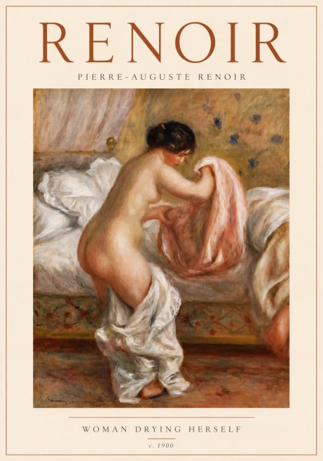 Renoir Woman Drying Herself No4 - Juliste