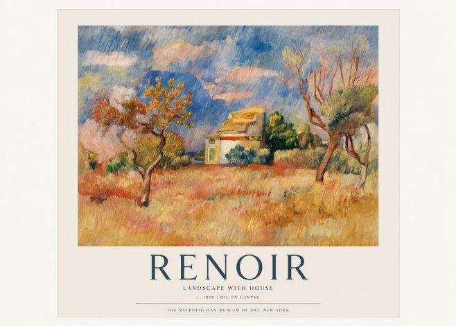 Renoir Landscape with House III No1 - Juliste
