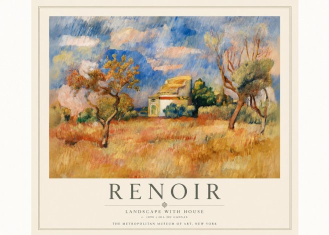 Renoir Landscape with House III No3 - Juliste