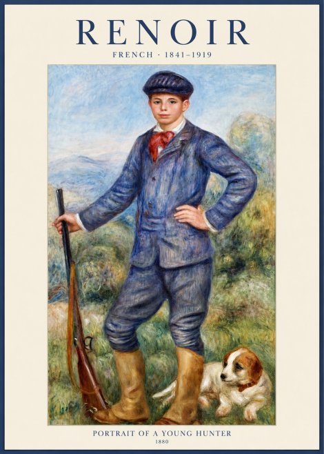 Renoir Portrait of a Young Hunter No1 - Juliste