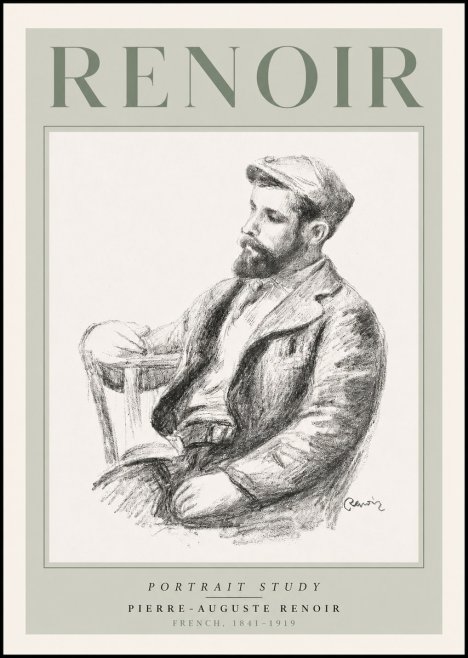 Renoir Portrait Study II No3 - Juliste