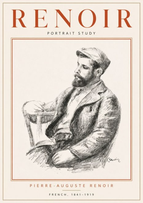 Renoir Portrait Study II No4 - Juliste