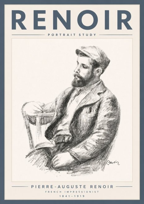 Renoir Portrait Study II No5 - Juliste