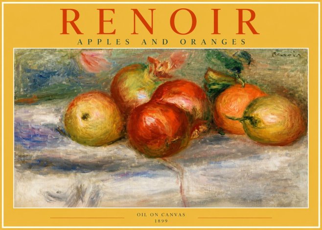 Renoir Apples and Oranges No2 - Juliste
