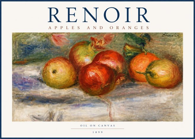 Renoir Apples and Oranges No3 - Juliste