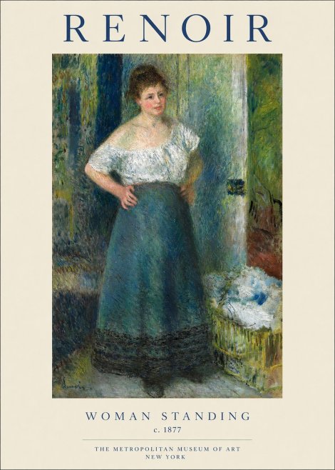Renoir Woman Standing No1 - Juliste