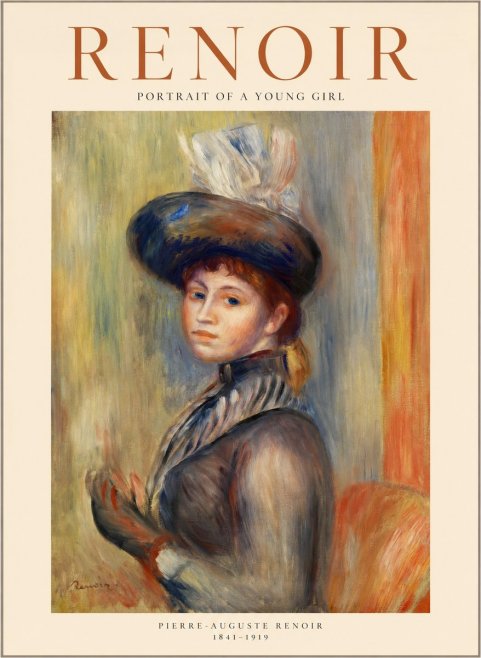 Renoir Portrait of a Young Girl IV No1 - Juliste