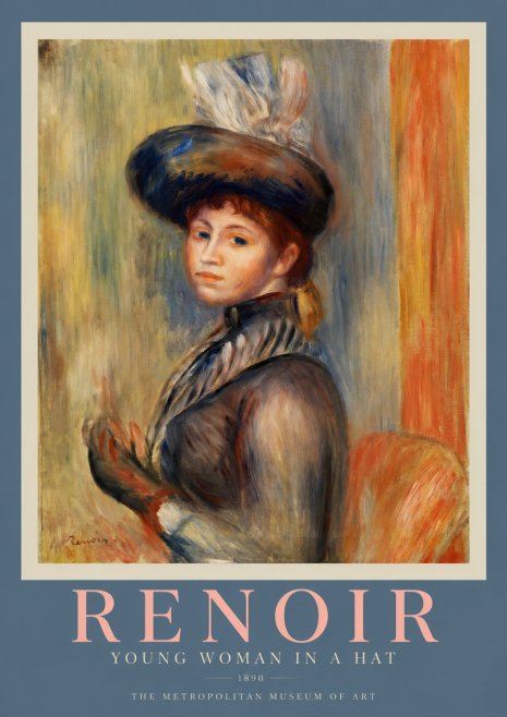 Renoir Portrait of a Young Girl IV No2 - Juliste