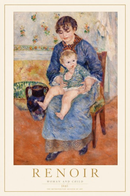 Renoir Woman and Child No1 - Juliste