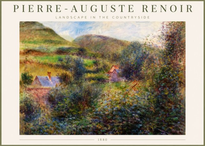 Renoir Landscape in the Countryside No3 - Juliste