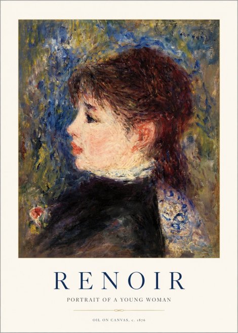 Renoir Portrait of a Young Woman II No1 - Juliste
