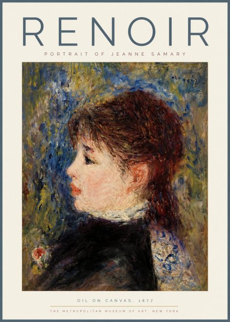 Renoir Portrait of a Young Woman II No3 - Juliste