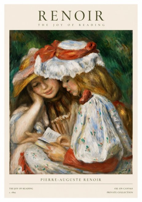 Renoir The Joy of Reading No1 - Juliste