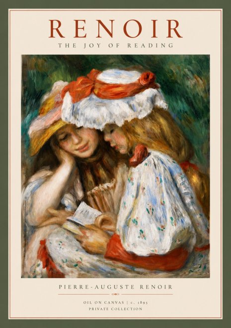 Renoir The Joy of Reading No2 - Juliste