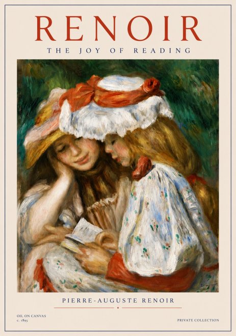 Renoir The Joy of Reading No4 - Juliste
