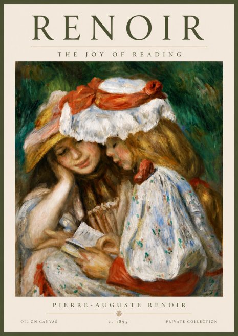 Renoir The Joy of Reading No6 - Juliste