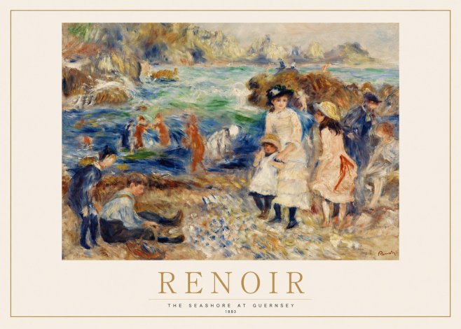 Renoir The Seashore at Guernsey No1 - Juliste