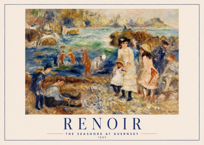 Renoir The Seashore at Guernsey No2 - Juliste